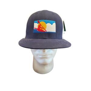 Rep Your Water Colorado Kayak Mesh Hat - Snapback Cap - Blue & White New NWT